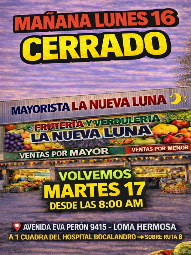 Cierra por un día la verdulería viral Cierra por un día la verdulería viral