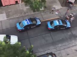 Desde edificios linderos captaron las imágenes