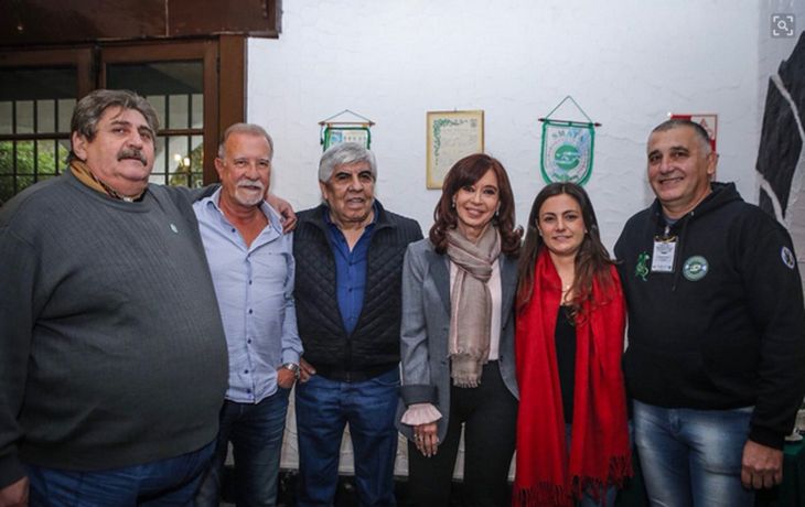 Hugo Moyano y Cristina Kirchner, juntos