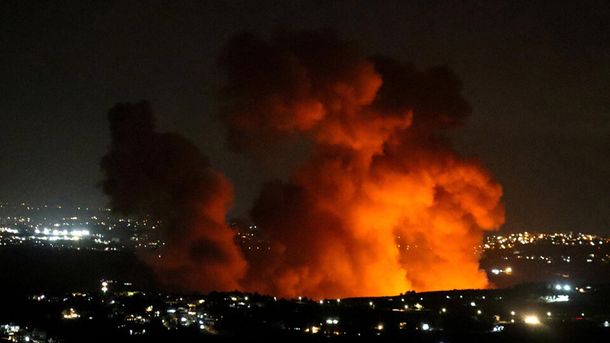 Bombardeos israelías sobre el Líbano.