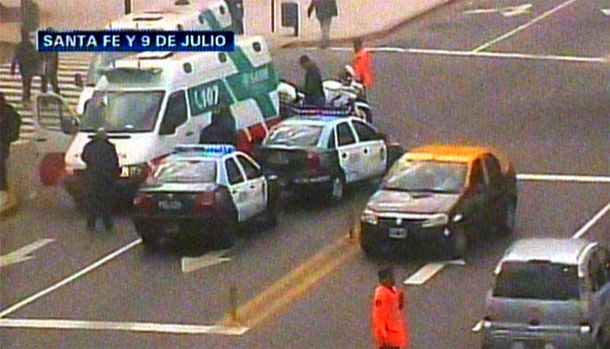 Accidente en el centro porteño