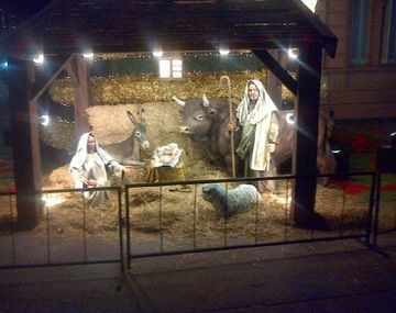 Cristina mostró el pesebre de Casa Rosada