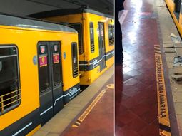 Susto en el subte E: descarriló una formación en la estación Independencia