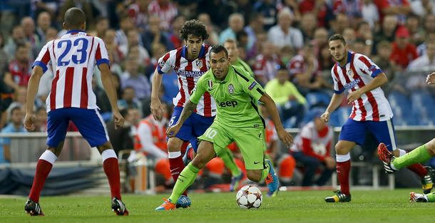 El Cholo le ganó a Tevez: triunfo del Atlético sobre Juventus