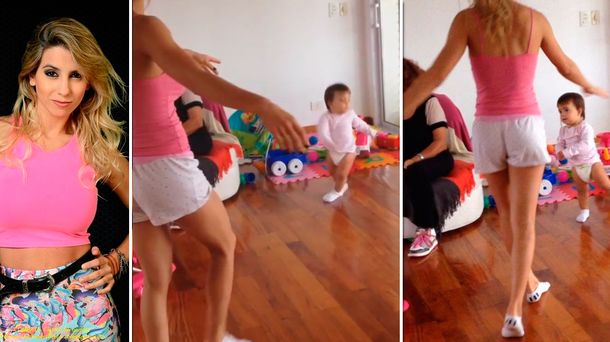 La divertida coreografía de las gemelas de Cinthia Fernández
