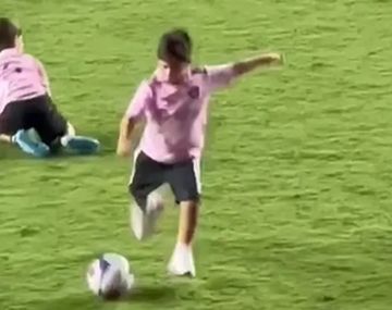 Mateo Messi deslumbró a todos en la previa del partido del Inter Miami