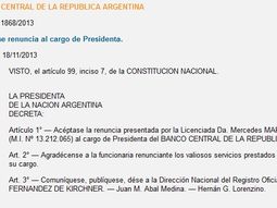 Cristina oficializó las designaciones y aceptó las renuncias