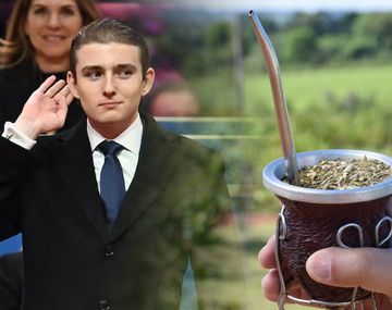 El hijo menor de Trump se lanza como empresario con una bebida a base de yerba