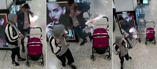 Así le explotó el cigarrillo electrónico a este hombre en un shopping de Gran Bretaña