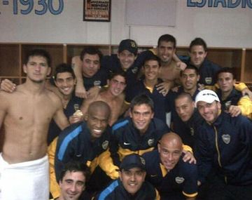 El festejo íntimo de Boca luego del triunfo