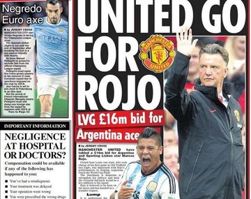 El Manchester United va a la carga por Marcos Rojo