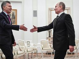 Mauricio Macri y el presidente Ruso Vladimir Putin