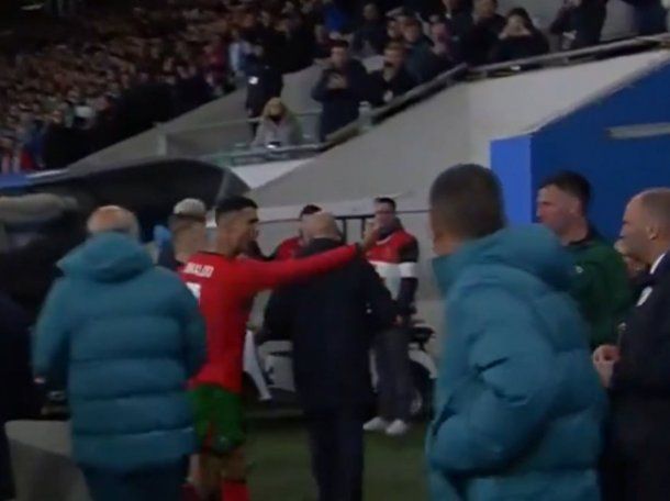 La peor cara de Cristiano Ronaldo: su gesto agresivo tras la derrota de Portugal