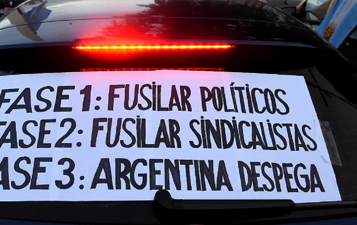 Tras la foto viral que pedía matar políticos, Santiago Cafiero pidió desarmar el odio