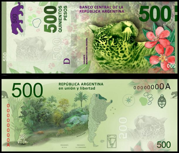 Billete de 500 pesos