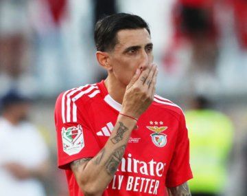 Las lágrimas de Di María tras caer la Copa de Portugal en su despedida del Benfica