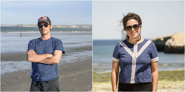 Fonzi y Barrientos en Puerto Madryn