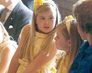 Las princesitas usaron vestidos de una diseñadora española