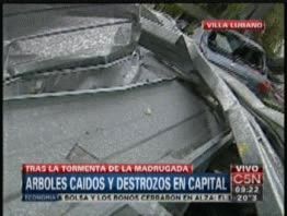 Villa Lugano: voló el techo de un mercado y causó destrozos