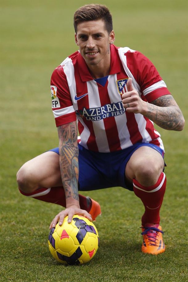 Sosa se presentó en el Atlético Madrid de Simeone