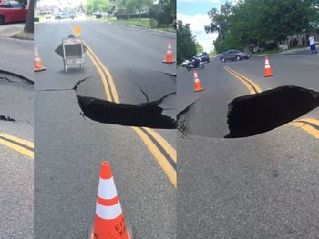 Video: así se derritió una calle en California