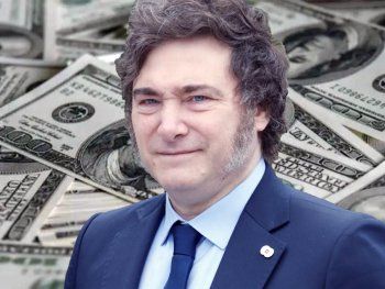Javier Milei y los dólares.