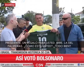 Jair Bolsonaro dialogó con C5N: Voy a ganar