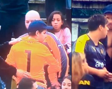 Nunca visto: el arquero de Peñarol no tenía otra camiseta...¡y se la pidió a un hincha!
