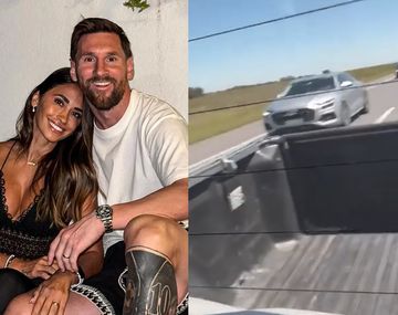 La emoción de una joven tras cruzarse en la ruta a Messi y Anto Roccuzzo