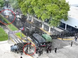 Video impactante: el drone de un canal de noticias reveló quién le disparó a Pablo Grillo