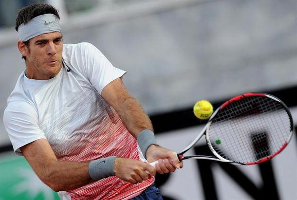 Del Potro pasó con comodidad su debut en Roma