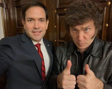 Marco Rubio y Javier Milei.