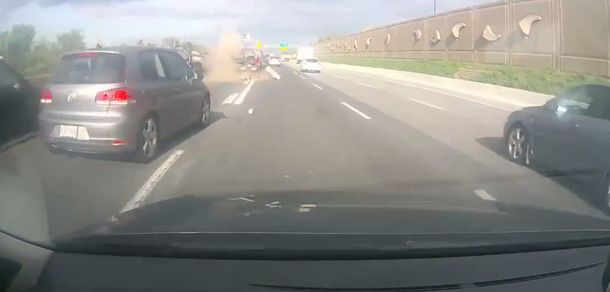 VIDEO: Una insólita maniobra termina en un brutal accidente