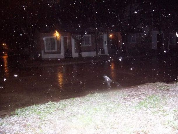 La aguanieve en Mar del Plata, en imágenes