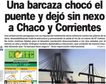 Por el Día de los Inocentes un diario de Chaco publicó una catástrofe y era mentira