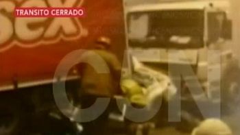 otra vez humo y niebla provocan un choque: ahora fue en el buen ayre