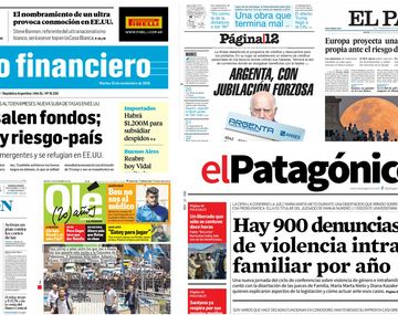 Tapas de diarios del 15 de noviembre de 2016