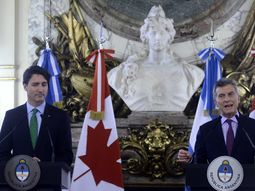 Mauricio Macri junto al primer ministro de Canadá, Justin Trudeau Mauricio Macri junto al primer ministro de Canadá, Justin Trudeau