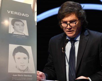 Milei votó ante la mirada de desaparecidos