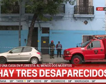 Intensa búsqueda de tres desaparecidos por el derrumbe en Floresta