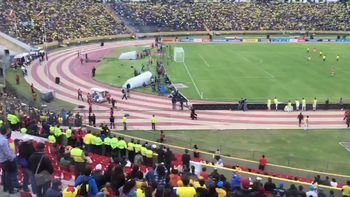 El escape de Enner Valencia. El escape de Enner Valencia.