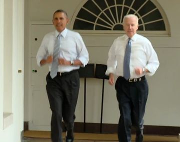 Obama y su vice grabaron un video en el que hacen ejercicio