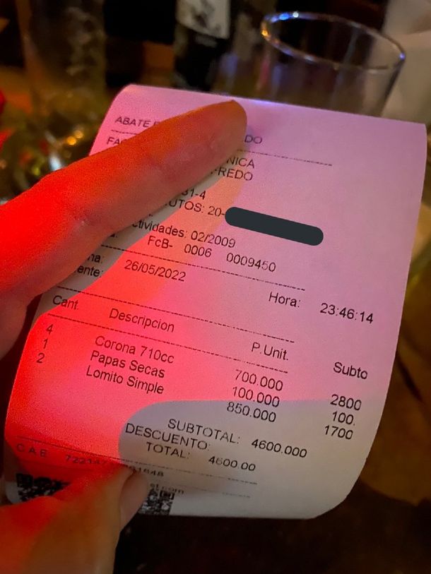 Me parece un afano: le cobraron $4.600 y se quejó