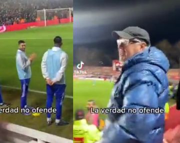 El hincha de Argentinos Juniors se quejó con el joven volante de Boca por estar en el banco.