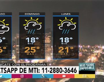 Pronóstico del tiempo del sábado 6 de mayo y domingo 7 de mayo de 2017