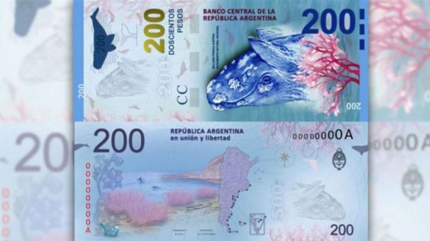 El billete de 200 pesos será presentado este miércoles en Puerto Madryn.