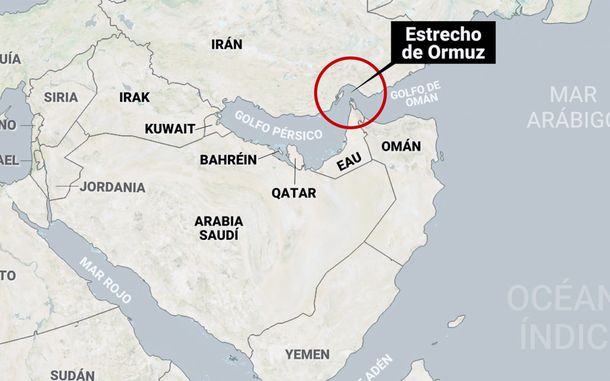 Ubicación del estrecho de Ormuz. Ubicación del estrecho de Ormuz.