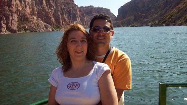 Alejandra Polizzi junto a Gustavo Javier Flores