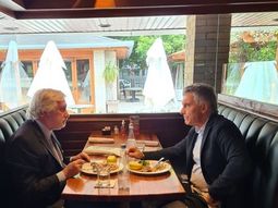 Julio Conte Grand y Mauricio Macri