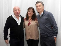 Carlos MacAllister, Adriana Leher y Mauricio Macri